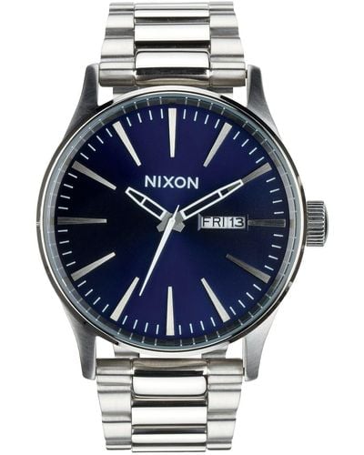Nixon Sentry Bracelet Watch - Blue