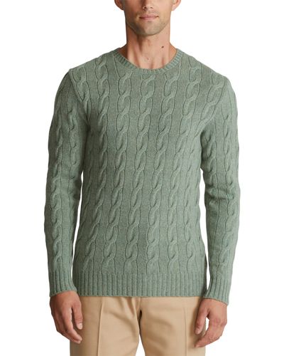 Ralph Lauren Purple Label Cable Stitch Cashmere Sweater - Green