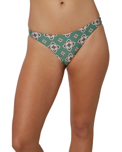 O'neill Sportswear Flamenco Thalia Tile Bikini Bottoms - Green