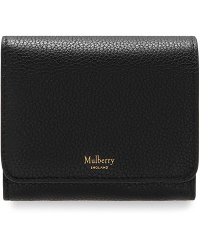 Mulberry Small Leather French Wallet - Black