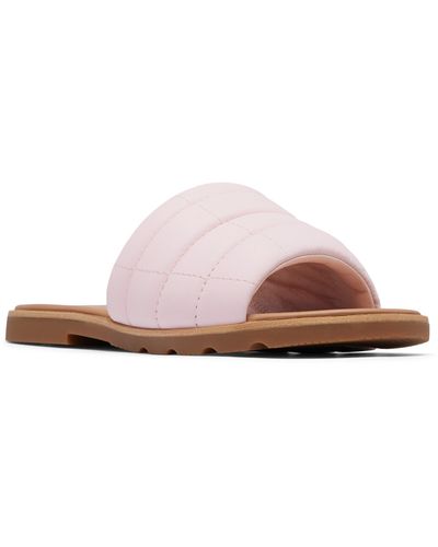 Sorel Ella Iii Quilted Puff Slide Sandal - Pink