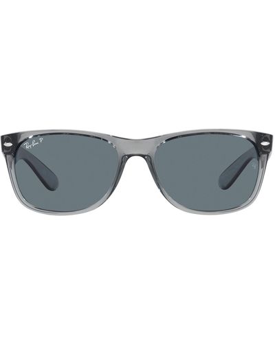 Ray-Ban New Wayfarer 55mm Polarized Rectangular Sunglasses - Gray