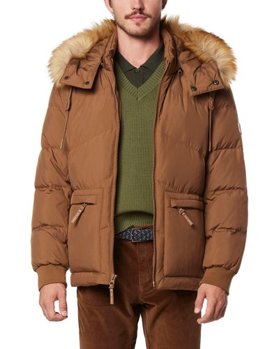 Andrew Marc Gramercy Water Resistant Parka - Brown