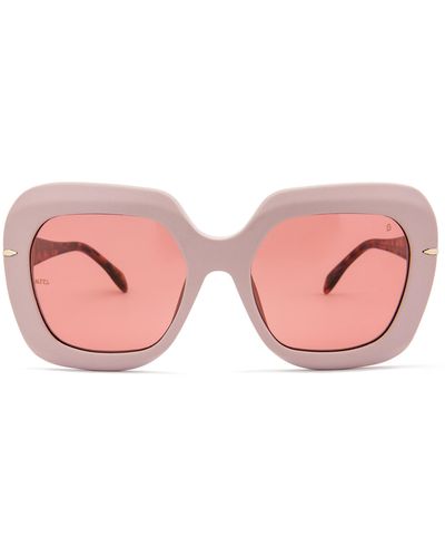 MITA SUSTAINABLE EYEWEAR Mare 56mm Square Sunglasses - Pink