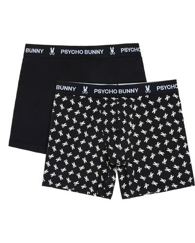 Psycho Bunny Assorted 2-pack Boxer Briefs - Black