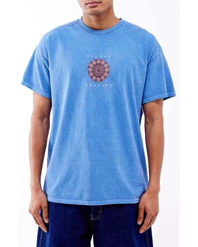 BDG Escape Reality Mandala Graphic T-shirt - Blue