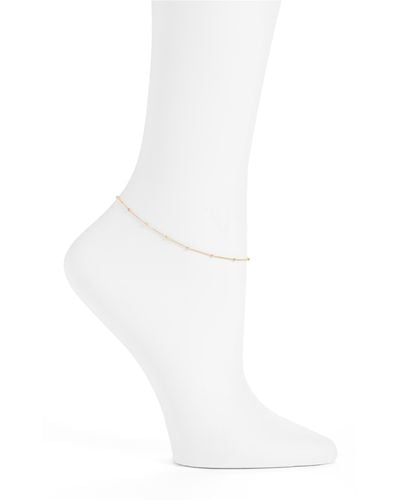 SET & STONES Aria Anklet - White