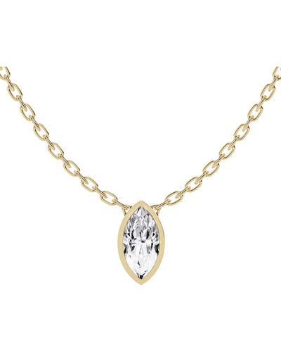 Jennifer Fisher 18k Gold Lab-created Diamond Pendant Necklace - Metallic