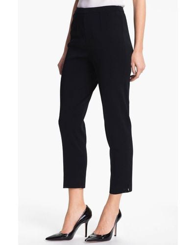 Ming Wang Pull-on Ankle Pants - Black