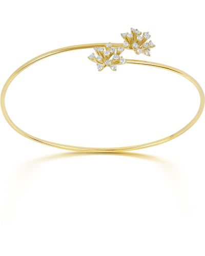 Hueb Luminus Diamond Bangle Bracelet - White