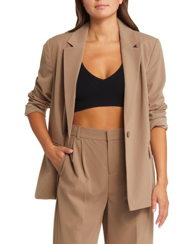 Open Edit Relaxed Fit Blazer - Multicolor