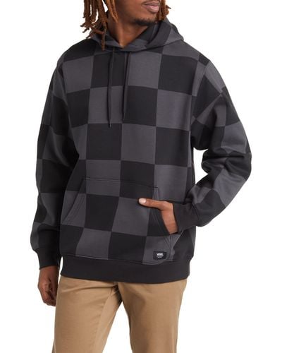 Vans Checkmate Loose Fit Pullover Hoodie - Black