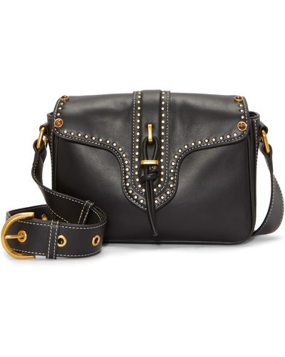 Vince Camuto Macey Leather Crossbody Bag - Black