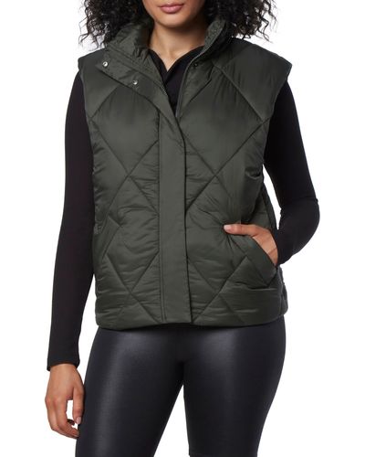 Marc New York Large Diamond Quilted Vest - Black