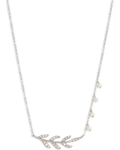 Meira T Diamond Pendant Necklace - White