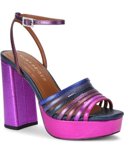 Kurt Geiger Pierra Platform Sandal - Purple