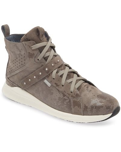 Naot Oxygen Crystal Strap High Top Sneaker - Brown