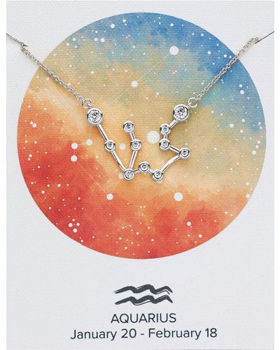 Sterling Forever Constellation Necklace - Gray