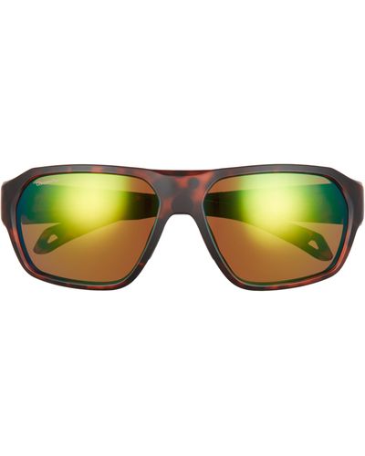 Smith Deckboss 63mm Chromapoptm Polarized Oversize Rectangle Sunglasses - Yellow