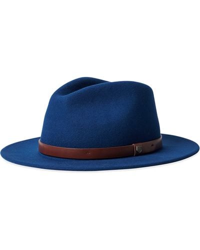 Brixton Messer Fedora Hat - Blue