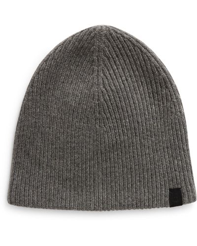 Rag & Bone Ace Rib Cashmere Blend Beanie - Gray