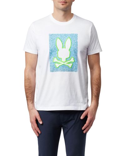 Psycho Bunny Livingston Cotton Graphic T-shirt - White