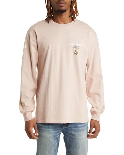ICECREAM No Flakes Long Sleeve Graphic T-shirt - Multicolor