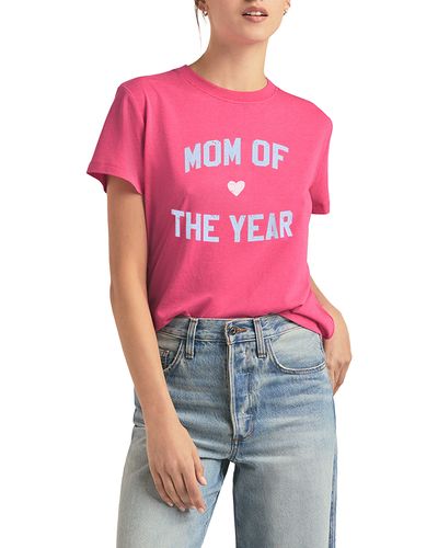 FAVORITE DAUGHTER Mom Of The Year Graphic T-shirt - Pink