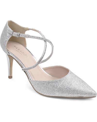 Paradox London Pink Kennedy Pointed Toe Pump - White