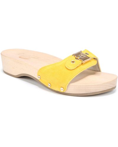 Dr. Scholls Original Collection Platform Slide Sandal - Yellow