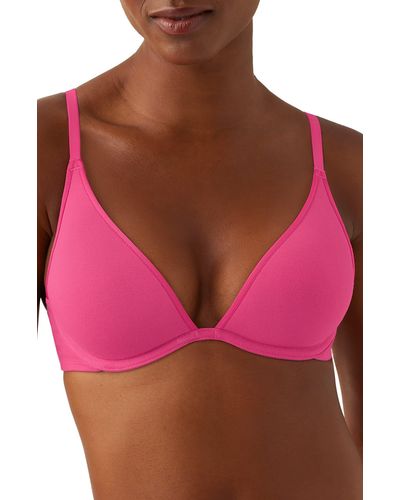B.tempt'd B. Tempt'd By Wacoal Cotton To A Tee Underwire Plunge T-shirt Bra - Red