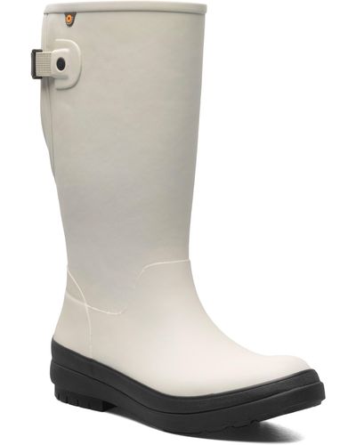 Bogs Amanda Ii Tall Waterproof Adjustable Calf Rain Boot - White
