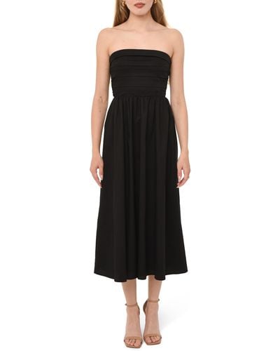 Wayf Convertible Strapless Dress - Black