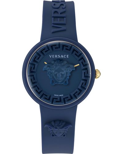 Versace Medusa Pop Silicone Watch - Blue