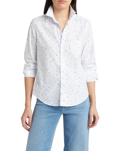 Frank & Eileen Barry Tailored Fit Button-up Shirt - White