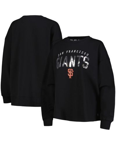 DKNY San Francisco Giants Penelope Pullover Sweatshirt At Nordstrom - Black