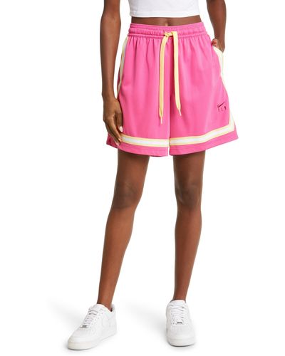 Nike Dri-fit Fly Crossover Basketball Shorts - Pink