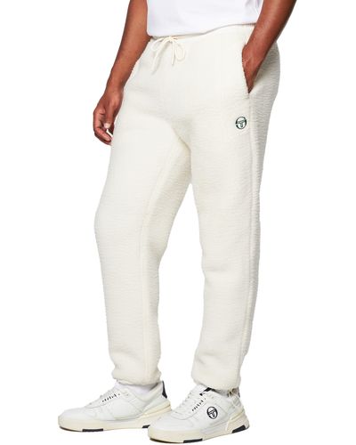 Sergio Tacchini Cortina High Pile Fleece sweatpants - White