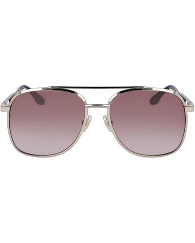 Victoria Beckham 58mm Navigator Sunglasses - Purple