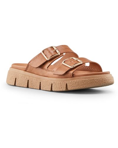 Cougar Shoes Piera Water Repellent Slide Sandal - Brown