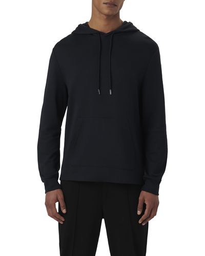 Bugatchi Solid Pullover Hoodie - Black