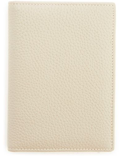 ROYCE New York Personalized Leather Vaccine Card Holder - Natural