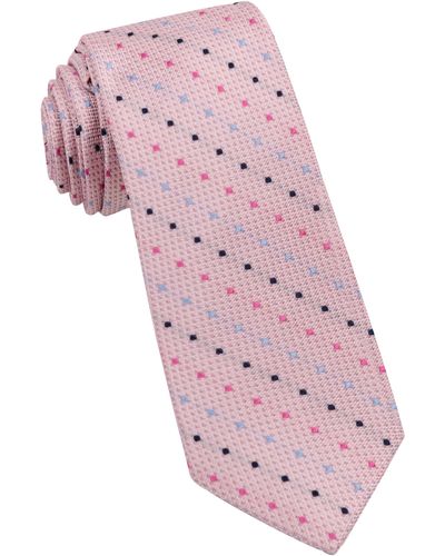 W.r.k. Dot Silk Tie - Pink