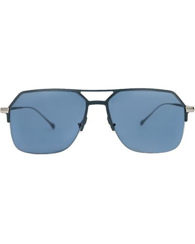 MITA SUSTAINABLE EYEWEAR 57mm Navigator Sunglasses - Blue