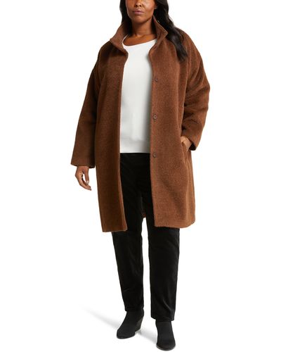 Eileen fisher winter coats on sale top