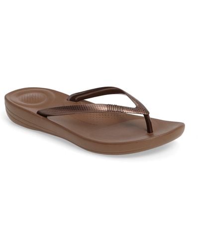 Fitflop Iqushion Flip Flop - Brown