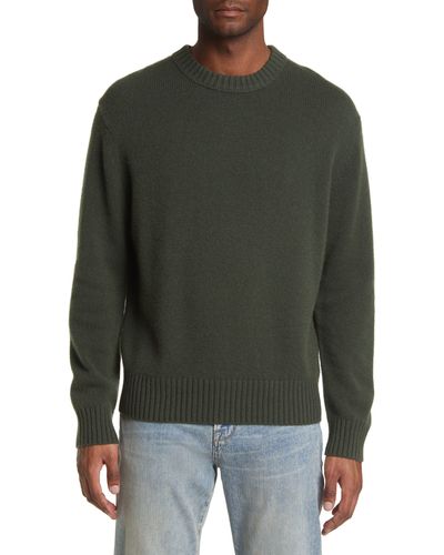 FRAME Cashmere Crewneck Sweater - Green