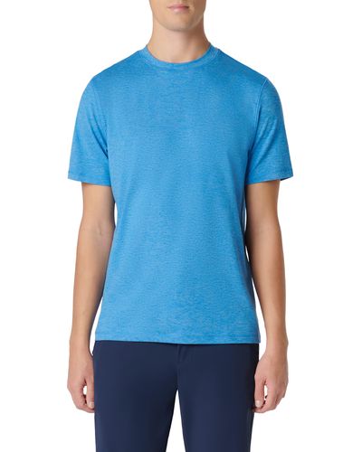 Bugatchi Crewneck Performance T-shirt - Blue