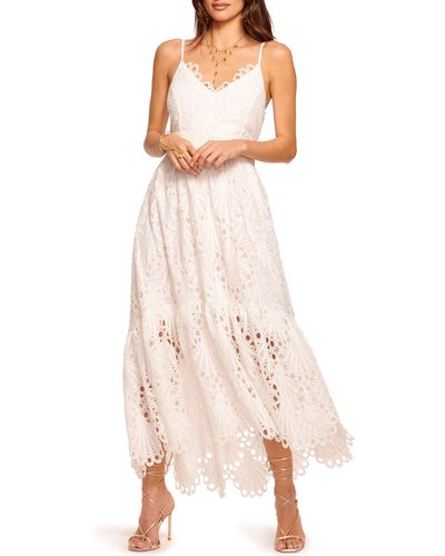 Ramy Brook Belle Embroidered Lace High-low Dress - Natural