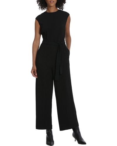 Maggy London Cap Sleeve Jumpsuit - Black